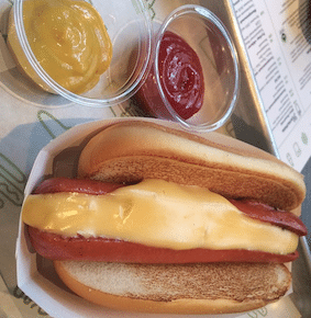 Shackburger Cheese Dog Hotdog
